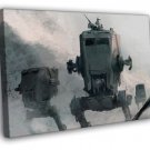 AT-ST Walkers Snowtrooper Hoth Star Wars Movie Art  20x16 inch FRAMED CANVAS WALL PRINT