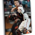 Buster Posey San Francisco Giants Baseball  20x16 inch FRAMED CANVAS WALL PRINT