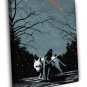 Jon Snow Game of Thrones Wolf Winter Cool Art  20x16 inch FRAMED CANVAS WALL PRINT