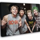 5 Seconds of Summer Ashton Calum Michael Luke Band WALL  20x16 inch FRAMED CANVAS PRINT