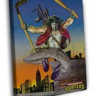 Casey Jones Teenage Mutant Ninja Turtles Cool Art TMNT  20x16 inch FRAMED CANVAS WALL PRINT