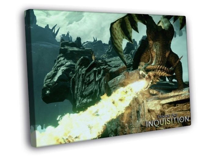 Dragon Age Inquisition Video Game WALL  20x16 inch FRAMED CANVAS PRINT
