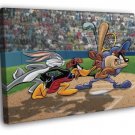 Devil Taz Bugs Bunny Daffy Duck Looney Tunes WALL  20x16 inch FRAMED CANVAS PRINT