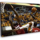 Paul George Dunk Signature Miami Heat WALL  20x16 inch FRAMED CANVAS PRINT