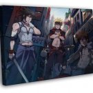 Naruto Uchiha Sasuke Kiba Inuzuka Anime Manga Art  20x16 inch FRAMED CANVAS WALL PRINT