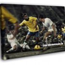 Ronaldinho Brazil Ronaldo de Assis Moreira Football  20x16 inch FRAMED CANVAS WALL PRINT