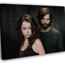 Orphan Black Sarah Manning Cal Morrison Tv Series  20x16 inch FRAMED CANVAS WALL PRINT