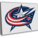 Columbus Blue Jackets Logo Hockey Sport Art  20x16 inch FRAMED CANVAS WALL PRINT