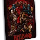 Hellboy Movie Characters Cool Art Artwork  20x16 inch FRAMED CANVAS WALL PRINT