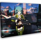 Sword Art Online Hot Girl Weapon Anime Manga  20x16 inch FRAMED CANVAS WALL PRINT