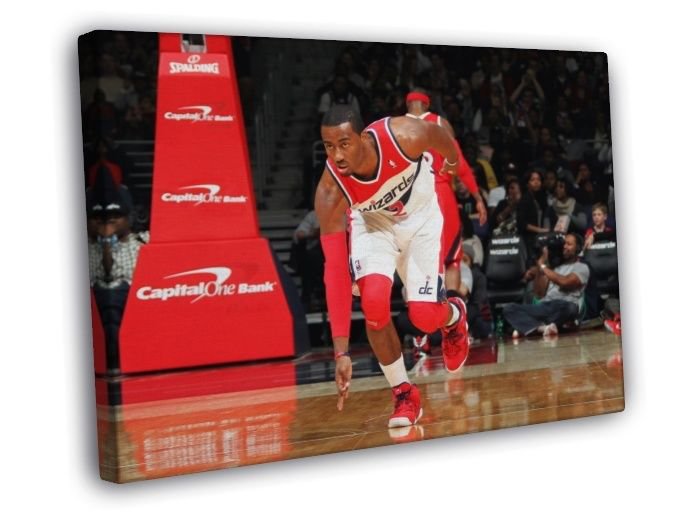 John Wall Washington Wizards Sport  20x16 inch FRAMED CANVAS WALL PRINT