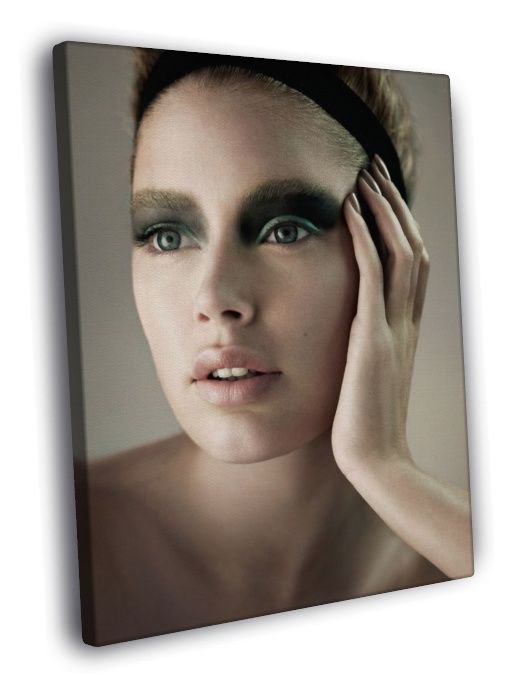 Doutzen Kroes Beautiful Eyes Model Rare 20x16 inch FRAMED CANVAS WALL PRINT