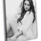 Mila Kunis Beautiful Actress BW Rare  20x16 inch FRAMED CANVAS WALL PRINT