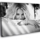 Britney Spears Cute Beautiful Music Singer BW  20x16 inch FRAMED CANVAS WALL PRINT
