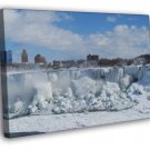 Niagara Falls Frozen Amazing Nature  20x16 inch FRAMED CANVAS WALL PRINT