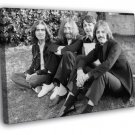 Awesome Rare BW John Lennon Paul McCartney  20x16 inch FRAMED CANVAS WALL PRINT