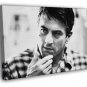 Robert De Niro Amazing BW Portrait Young Handsome WALL  20x16 inch FRAMED CANVAS PRINT