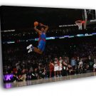 Dwight Howard Superman Slam Dunk Contest 2009  20x16 inch FRAMED CANVAS WALL PRINT