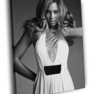 Beyonce R&B Pop Singer BW Rare WALL  20x16 inch FRAMED CANVAS PRINT