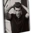 Andrew Garfield Handsome Movie Actor Hot BW Portrait WALL  20x16 inch FRAMED CANVAS PRINT