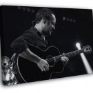 Dave Matthews Guitar Rock Singer BW  20x16 inch FRAMED CANVAS WALL PRINT