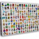 Movie Video Game Comics Characters Amazing Art Part 2  20x16 inch FRAMED CANVAS WALL PRINT