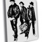 Run–D.M.C. Group Run DMC Retro Art Band Hip-Hop Rap 20x16 inch FRAMED CANVAS WALL PRINT