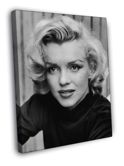 Marilyn Monroe Portrait Retro Classic Actress  20x16 inch FRAMED CANVAS WALL PRINT