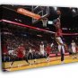 LeBron James Monster Dunk Miami Heat Basketball Sport WALL  20x16 inch FRAMED CANVAS PRINT