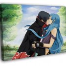 Naruto Uchiha Itachi Girl Blue Hair Cute Anime Manga WALL  20x16 inch FRAMED CANVAS PRINT
