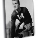 Don Hutson Green Bay Packers Retro BW WALL  20x16 inch FRAMED CANVAS PRINT