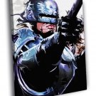 Robocop 1987 Classic Movie Art Alex Murphy WALL  20x16 inch FRAMED CANVAS PRINT