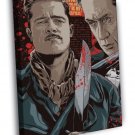 Inglourious Basterds Movie Aldo Raine Apache  20x16 inch FRAMED CANVAS WALL PRINT