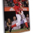 Albert Pujols Los Angeles Angels Of Anaheim  20x16 inch FRAMED CANVAS WALL PRINT