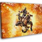 Miami Heat Big Three Art Champions Ring Sport  20x16 inch FRAMED CANVAS WALL PRINT