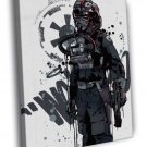 TIE Fighter Pilot Cool Star Wars Art  20x16 inch FRAMED CANVAS WALL PRINT