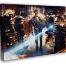 Doctor Who Daleks Matt Smith Amy Pond Karen Gillan  20x16 inch FRAMED CANVAS WALL PRINT