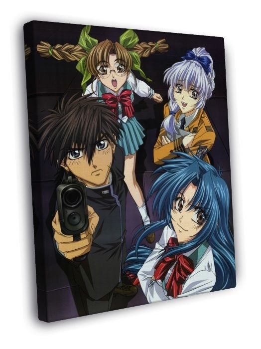 Full Metal Panic Characters Anime Manga Art  20x16 inch FRAMED CANVAS WALL PRINT