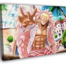 Donquixote Doflamingo One Piece Anime Manga  20x16 inch FRAMED CANVAS WALL PRINT