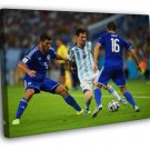 Lionel Messi Dribbling Argentina World Cup Football  20x16 inch FRAMED CANVAS WALL PRINT