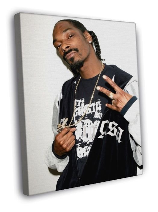 Snoop Dogg Gold Chain Revolver Rap Hip Hop Singer 20x16 inch FRAMED ...