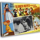 Snow White And The Seven Dwarfs 1937 Old Movie  20x16 inch FRAMED CANVAS WALL PRINT