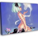 Youmu Konpaku Touhou Project Nude Girl Anime  20x16 inch FRAMED CANVAS WALL PRINT