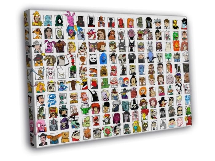 Movie Video Game Comics Characters Amazing Art Part 3  20x16 inch FRAMED CANVAS WALL PRINT