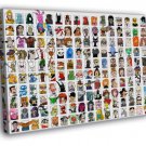 Movie Video Game Comics Characters Amazing Art Part 3  20x16 inch FRAMED CANVAS WALL PRINT