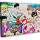 Ouran High School Host Club Funny Beach Anime Manga WALL  20x16 inch FRAMED CANVAS PRINT
