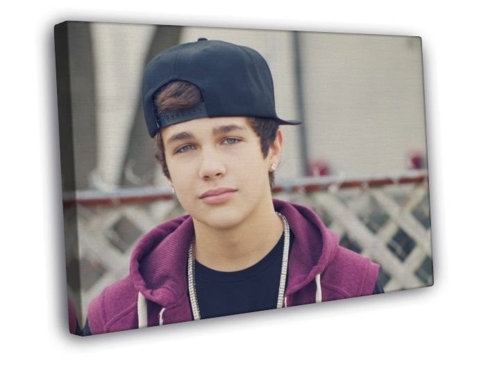 Austin Mahone Cute Pop Singer Music  20x16 inch FRAMED CANVAS WALL PRINT