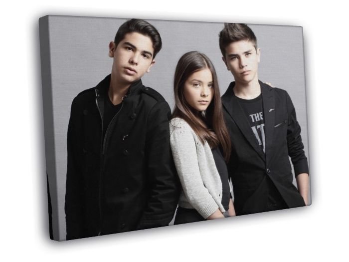 Vazquez Sounds Pop Rock Trio Group Music  20x16 inch FRAMED CANVAS WALL PRINT