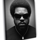 Ice Cube Portrait Rapper Hip-Hop Music Gangsta Rap BW WALL  20x16 inch FRAMED CANVAS PRINT