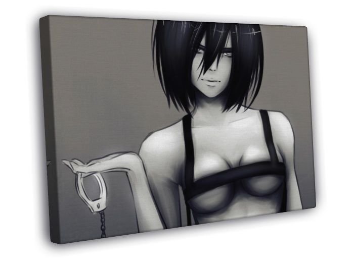Attack on Titan Shingeki no Kyojin Mikasa Ackerman Hot WALL  20x16 inch FRAMED CANVAS PRINT